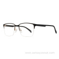 Luxury Design Bevel Metal Optical Frames Eyeglass Glasses